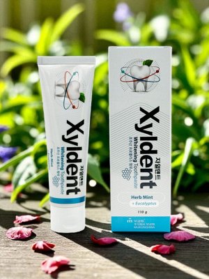 Отбеливающая зубная паста "Xyldent" «Травы и эвкалипт» (гелевая) 110 гр