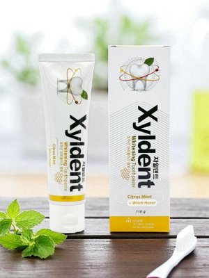 Отбеливающая зубная паста "Xyldent" «Цитрус и гамамелис» (гелевая) 110 гр