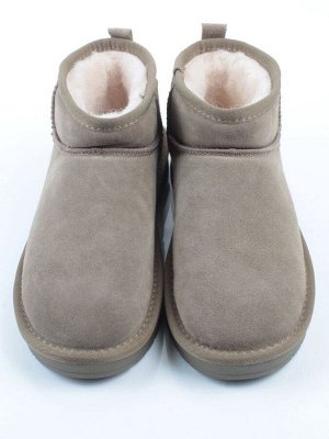 04-PF8300-6 KHAKI Угги женские (натуральная замша, 100% шерсть)