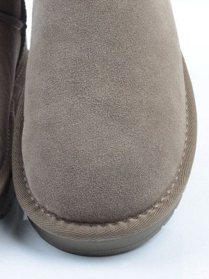 04-PF8300-6 KHAKI Угги женские (натуральная замша, 100% шерсть)