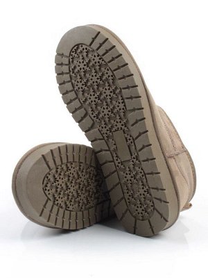 04-PF8300-6 KHAKI Угги женские (натуральная замша, 100% шерсть)