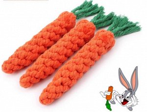 Игрушка плетенная Морковка, 20 см, 1 шт