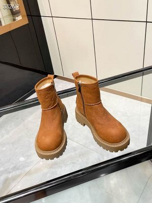 Ботинки женские замшевые зимние