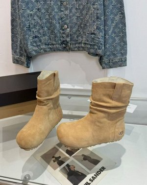 Сапоги женские замшевые зимние