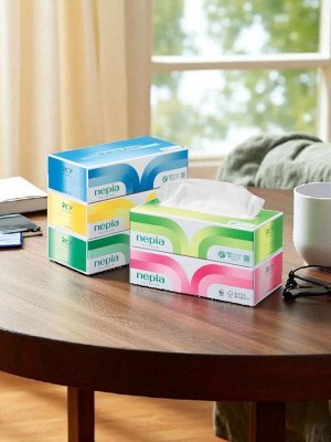 Двухслойные бумажные салфетки мягкие "NEPIA"Premium Soft", 180 шт.х 5 пачек