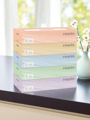 Двухслойные бумажные салфетки классические "NEPIА"  200 шт.*5 кор.