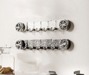 Вешалка с крючками на присосках, 1 шт