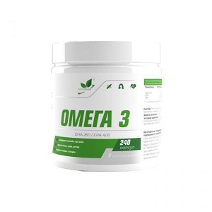 Омега - 3, Жирные кислоты NaturalSupp Omega 3 300mg 240 caps