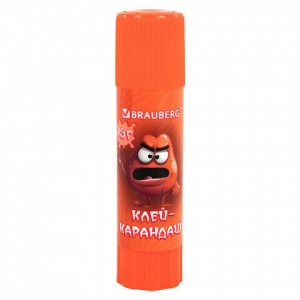 Клей-карандаш 15 г, кросс-серия МОНСТРИКИ, ассорти, BRAUBERG, 273237