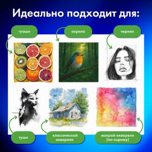 Бумага для гуаши и акрила А3 20 л., 235 г/м2, 297х420 мм, в папке, BRAUBERG ART CLASSIC, "Балет", 117735
