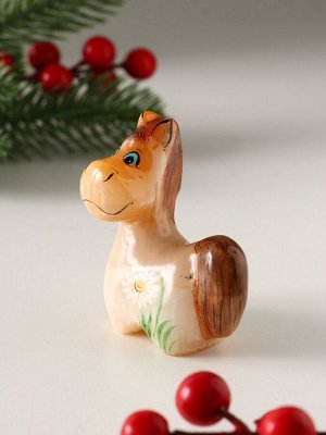 Фигурка «Лошадка довольная» 7x5.5 см, селенит
