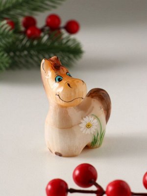 Фигурка «Лошадка довольная» 7x5.5 см, селенит