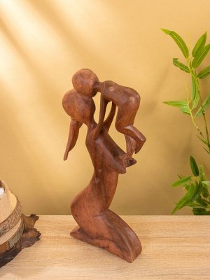Сувенир «Счастье в руках», 40x17x4.5 см, дерево