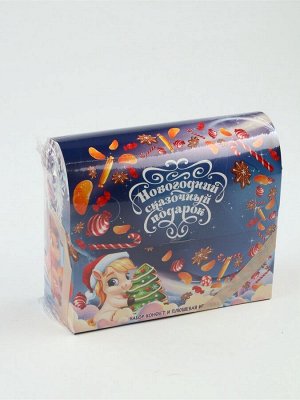 Сладкий детский новогодний подарок «Сказочный подарок»: конфеты + мягкая игрушка, 250 г