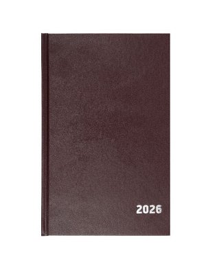 Ежедневник датированный Calligrata, А5, 2026, твёрдая обложка из бумвинила, 168 листов, коричневый