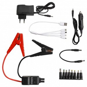 Аккумулятор внешний универсальный (Booster) 10000мАч: 2xUSB 5V 2A, фонарь, пуск ДВС AIRLINE, арт. APB-10-05