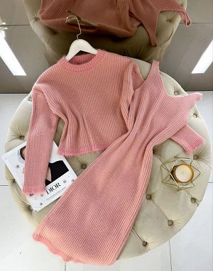 Сарафан женский и кофта, код 7337382