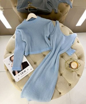 Сарафан женский и кофта, код 7337379