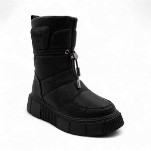 Сапоги на меху 3095В-1 черные