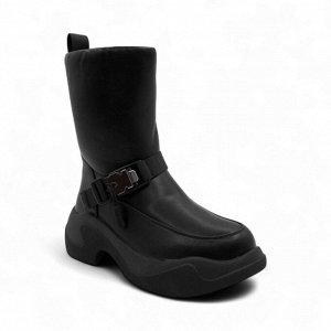 Сапоги на меху 86153-764 черные