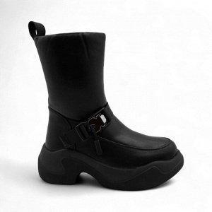 Сапоги на меху 86153-764 черные