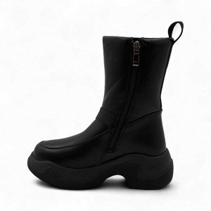 Сапоги на меху 86153-764 черные