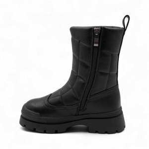 Сапоги на меху GW17-1 черные п/п