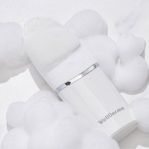 Электрическая щетка для очищения лица WellDerma Sapphire Electric Silicone Cleansing Brush, 1шт