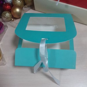 Коробка подарочная тифани 16х16х5см