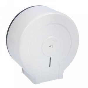 Диспенсер для туалетной бумаги, пластик белый 26х28х13 см, втулка 6,5 см