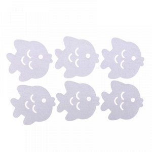 Противоскользящие наклейки для ванны "Рыбка" (набор 6шт)