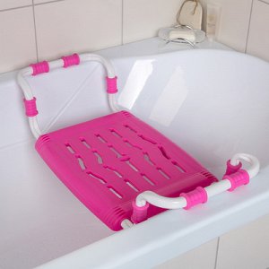 Сиденье на ванну СВ5 (пластик-розовый раздвижноее