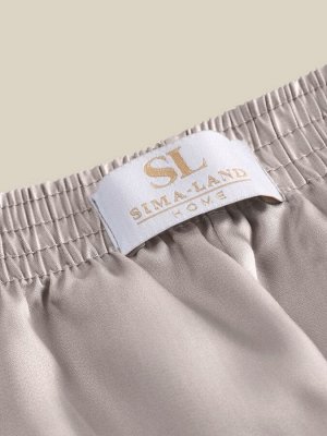 Пижама женская (рубашка, шорты) SL HOME Tensel Home, серая