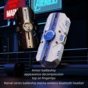 Беспроводные наушники MARVEL MARSHIP MECHA MR31 с шумоподавлением и RGB подсветкой