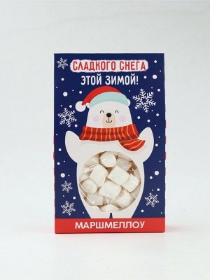 Маршмеллоу в коробке «Сладкого снега», со вкусом пломбира, 55 г