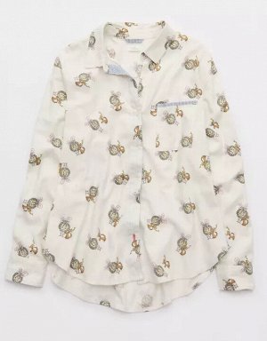 Aerie Flannel Pajama Shirt