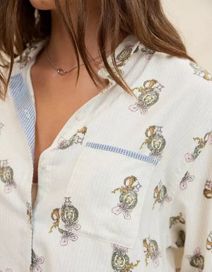 Aerie Flannel Pajama Shirt