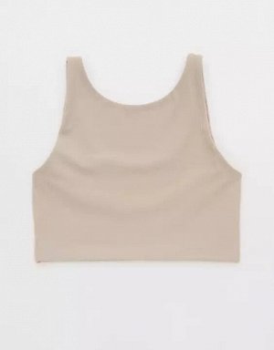 By Aerie Real Me XTRA Rib Switch Up High Neck Sports Bra