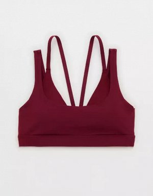 By Aerie The Hugger Layered Sports Bra