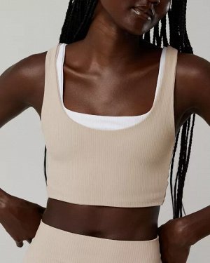 By Aerie Real Me XTRA Rib Switch Up High Neck Sports Bra
