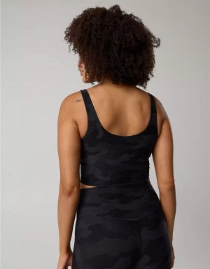 By Aerie Real Me Low Key Longline Sports Bra