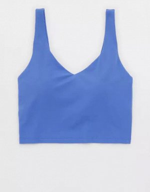 By Aerie Real Me Low Key Longline Sports Bra