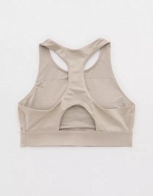 By Aerie Goals Gloss High Neck Sports Bra
