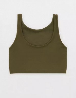 By Aerie Real Me XTRA Rib Switch Up High Neck Sports Bra