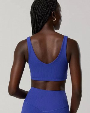 By Aerie Real Me XTRA Rib Switch Up V-Neck Sports Bra