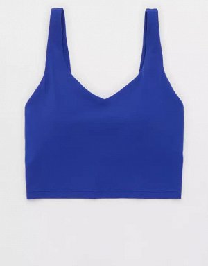 By Aerie Real Me Low Key Longline Sports Bra