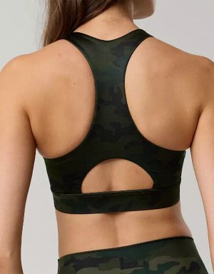 By Aerie Goals Gloss High Neck Sports Bra