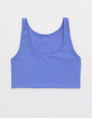 By Aerie Real Me XTRA Rib Switch Up High Neck Sports Bra