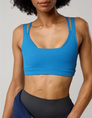 By Aerie The Hugger Layered Sports Bra