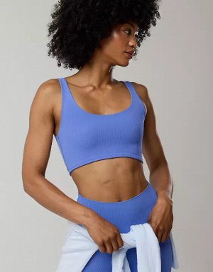 By Aerie Real Me XTRA Rib Switch Up High Neck Sports Bra